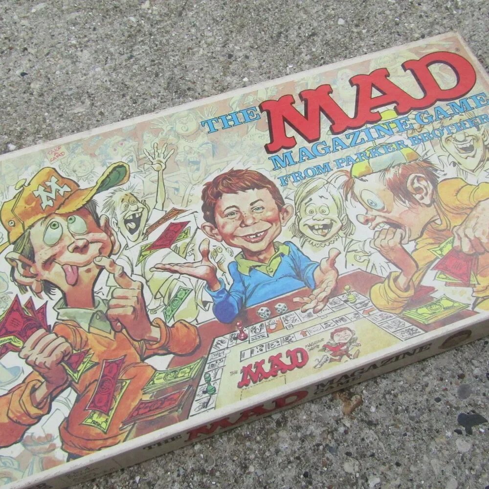 Vintage 1979 The MAD Magazine Game Parker Brothers Board Game Complete w/ Money
